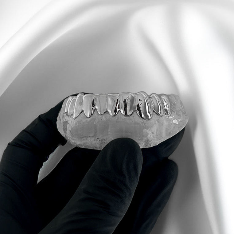 Silver Custom teeth grillz