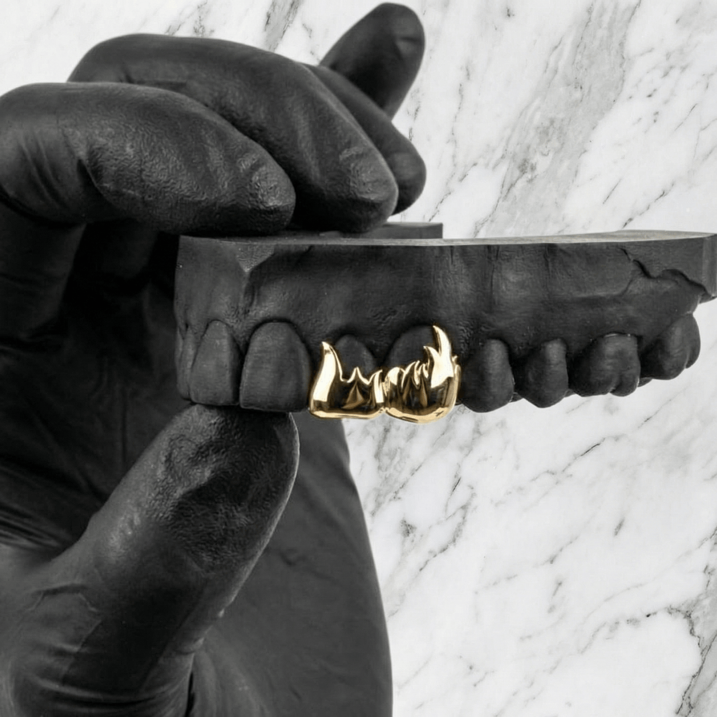 ARCYN (GOLD PLATED FLAME GRILLZ) - Yellow - HC Grillz