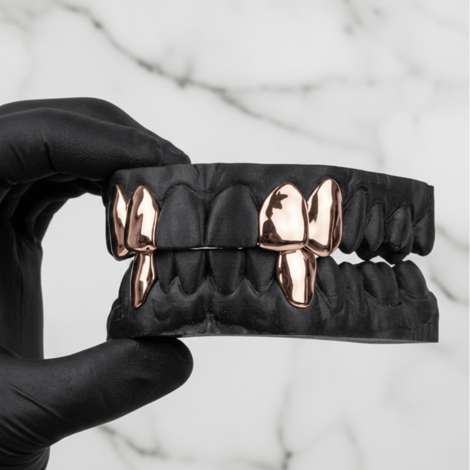 JET (GOLD PLATED GRILLZ) - Rose - HC Grillz