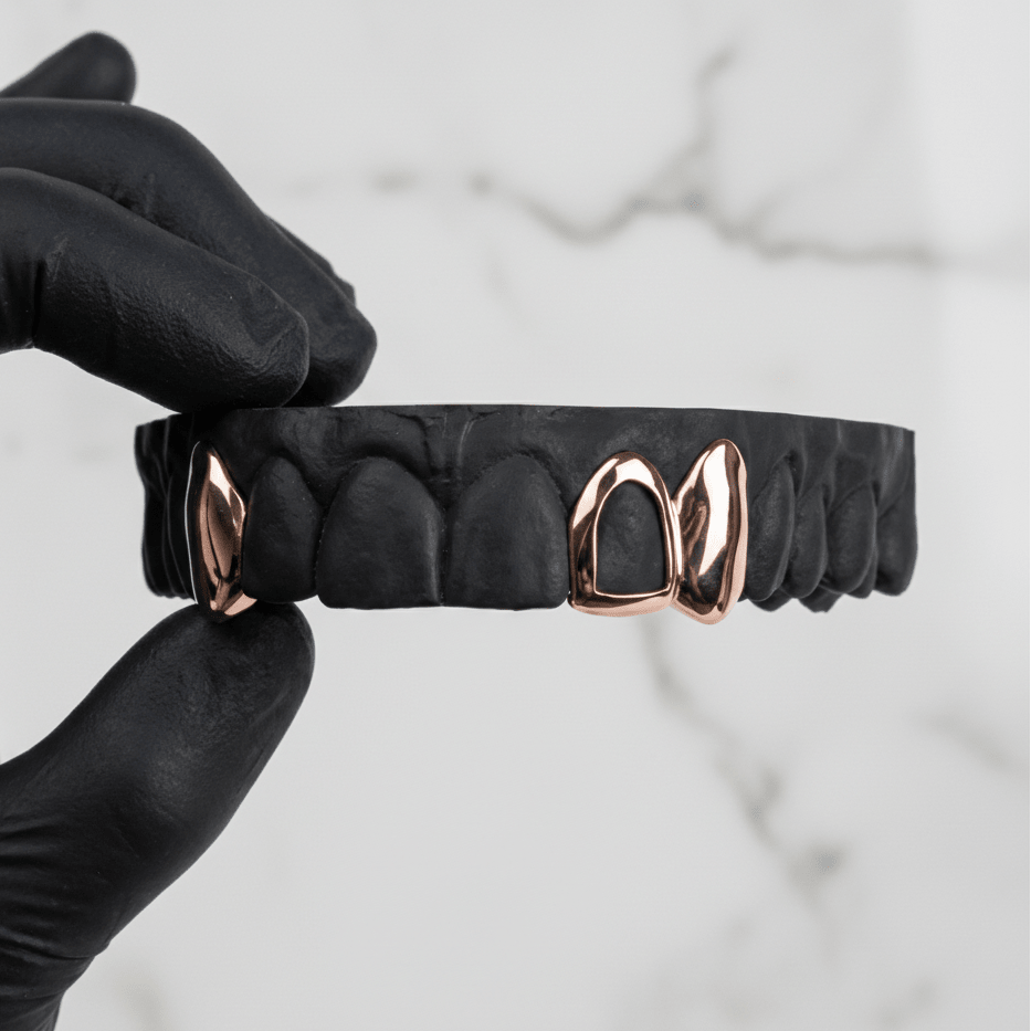 LUXURA (GOLD PLATED GRILLZ) - Rose - HC Grillz