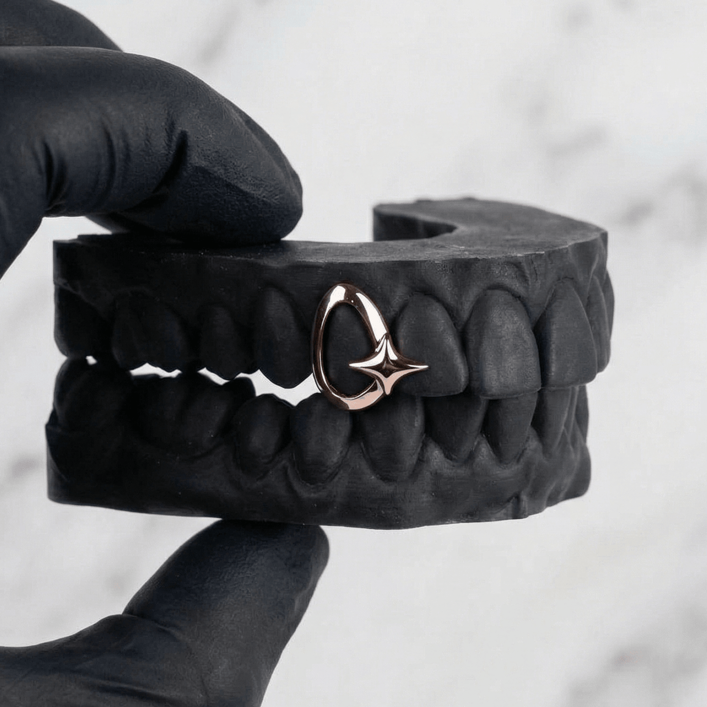 STELLAR (GOLD PLATED STAR GRILLZ) - Rose - HC Grillz