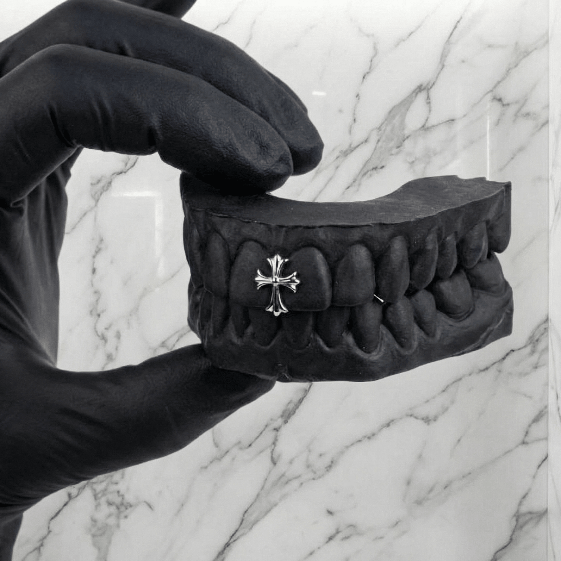 APOSTLE (GOLD CHROME HEARTS GAP GRILLZ) - 10k gold - HC Grillz