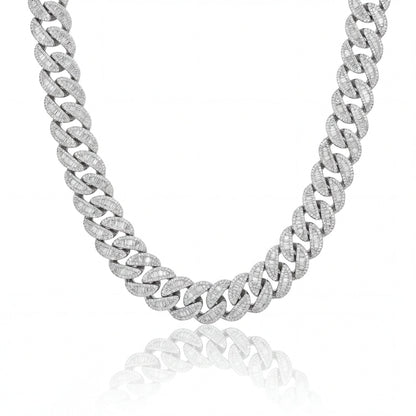 ARCUS 07 (ICED CUBAN NECKLACE) - 925 Silver w Moissanites - HC Grillz
