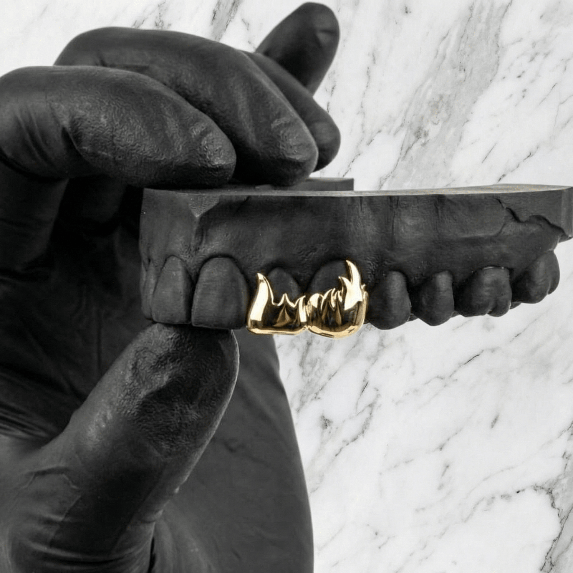 ARCYN (GOLD PLATED FLAME GRILLZ) - Yellow - HC Grillz