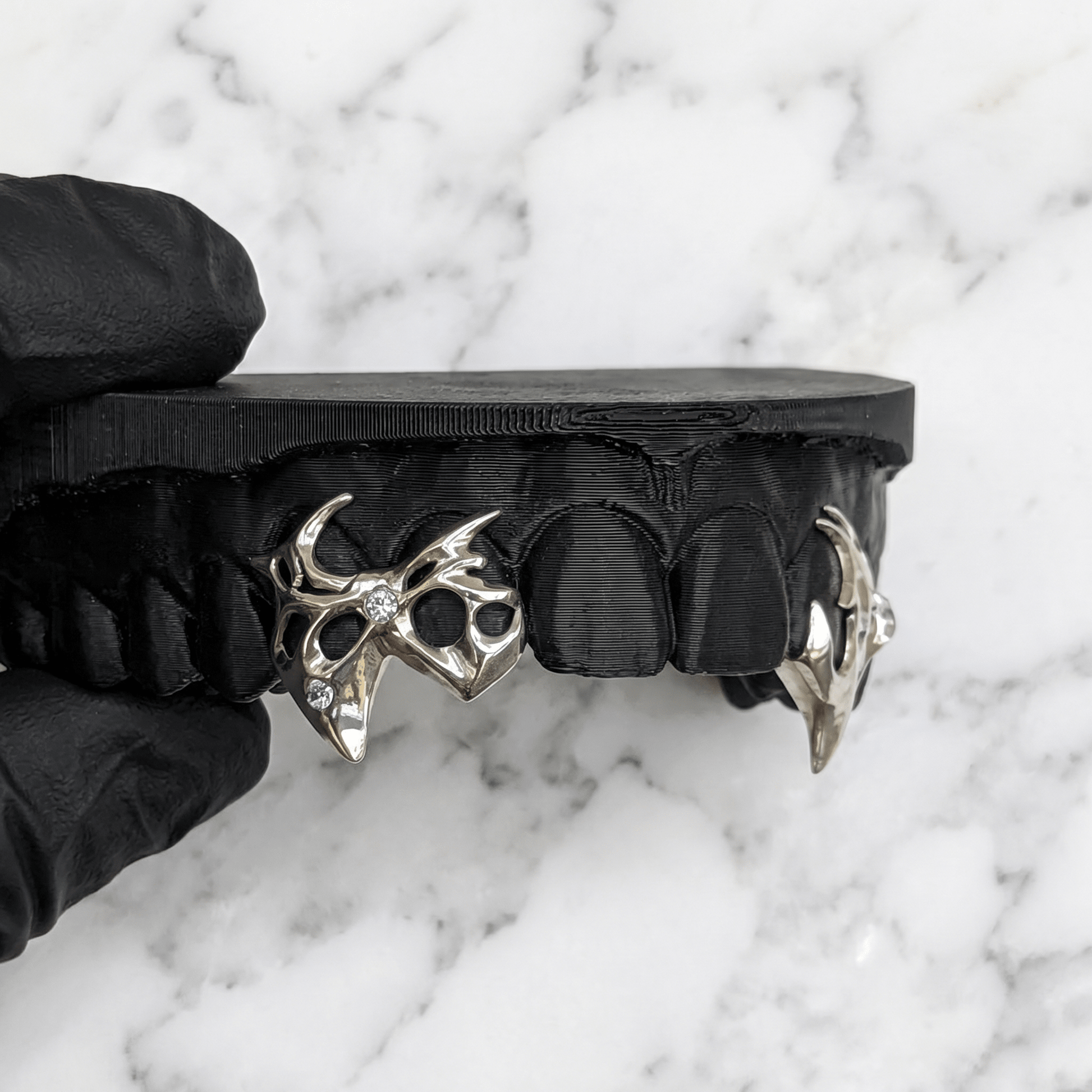 CELESTIAL (SILVER Y2K GRILLZ) - White - HC Grillz
