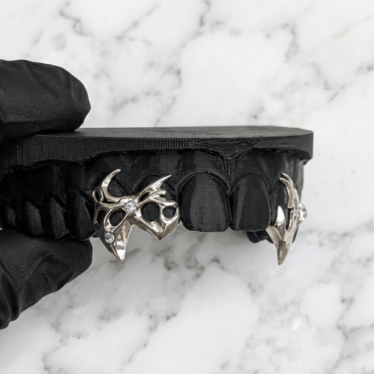 CELESTIAL (SILVER Y2K GRILLZ) - White - HC Grillz