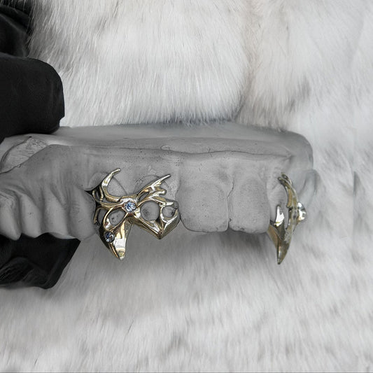 CELESTIAL (SILVER Y2K GRILLZ) - White - HC Grillz