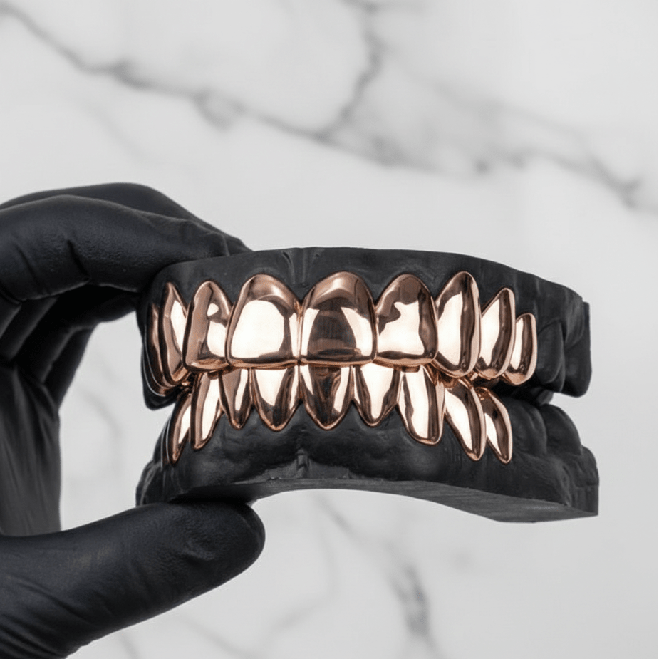 CHRONO (20 PC SILVER GRILLZ) - Rose - HC Grillz