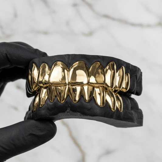 CHRONO (20 PC SILVER GRILLZ) - Yellow - HC Grillz