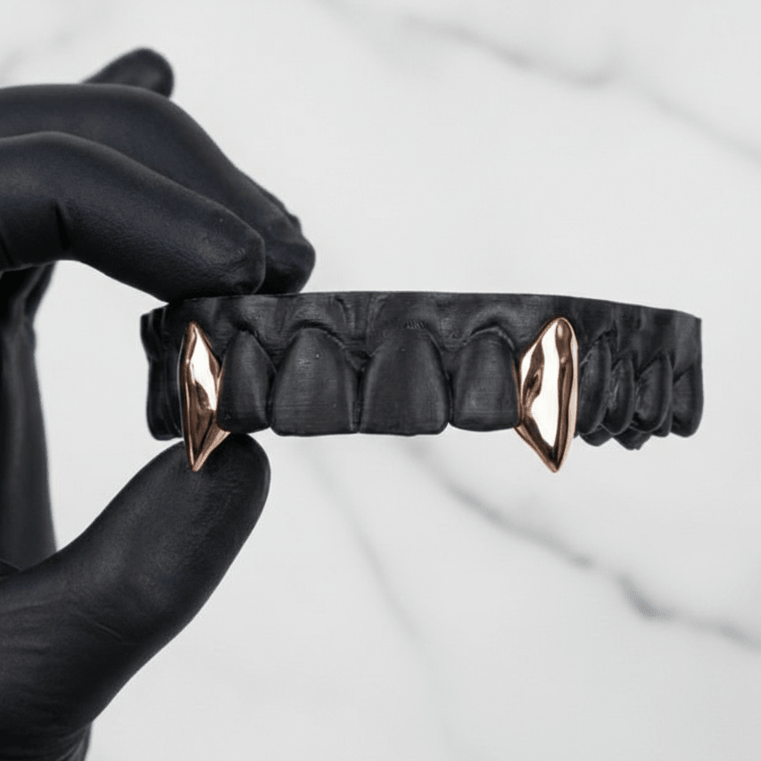 CRIMSON (GOLD FANG GRILLZ) - 10k - HC Grillz