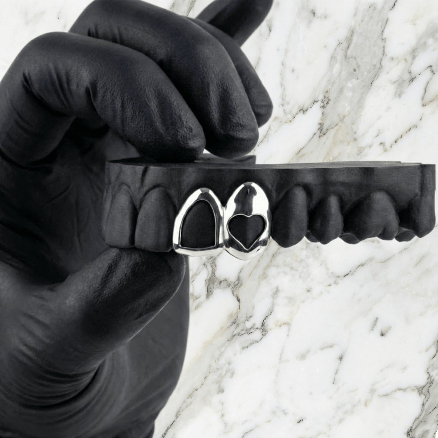 ETERNA (GOLD HEART GRILLZ) - White - HC Grillz