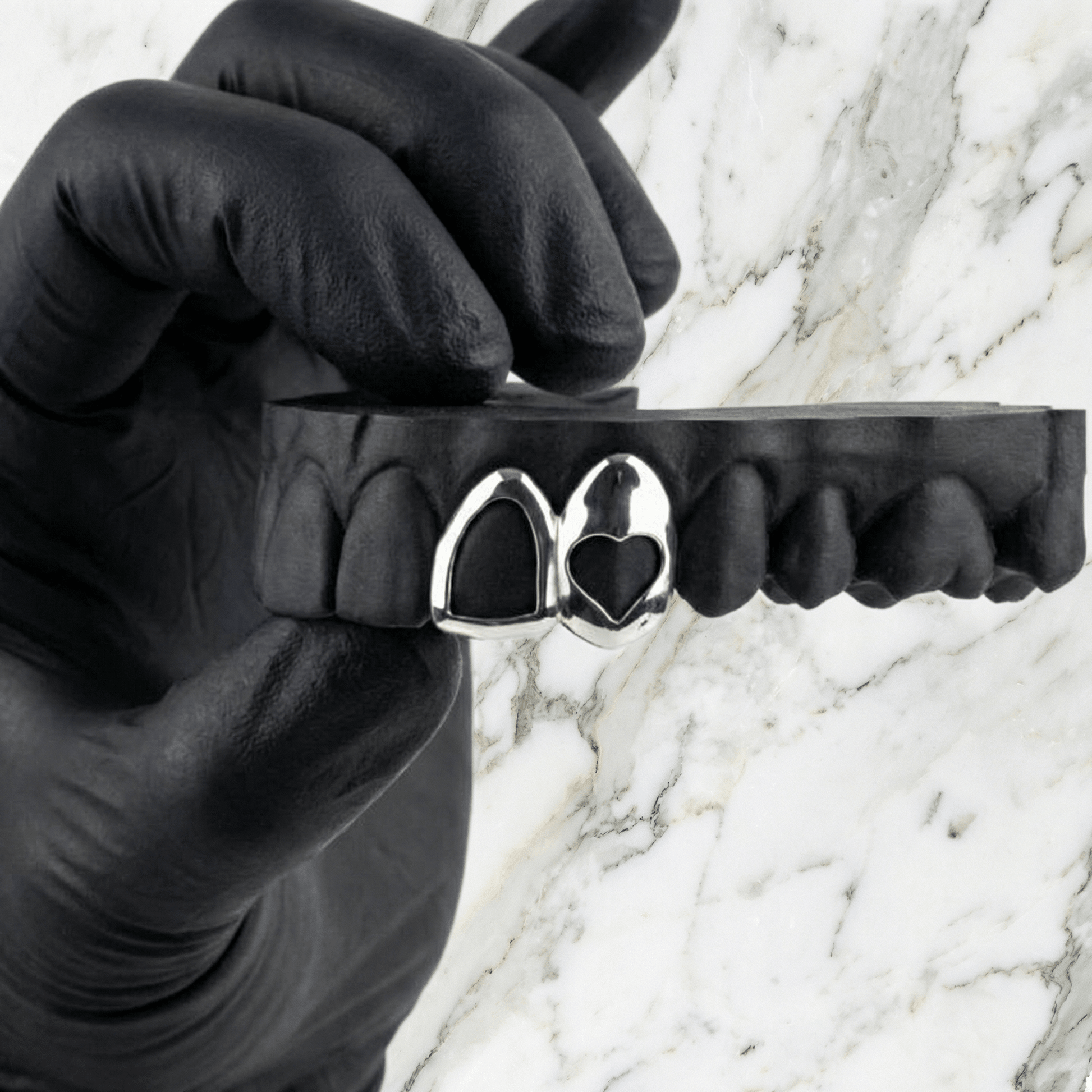 ETERNA (GOLD HEART GRILLZ) - White - HC Grillz