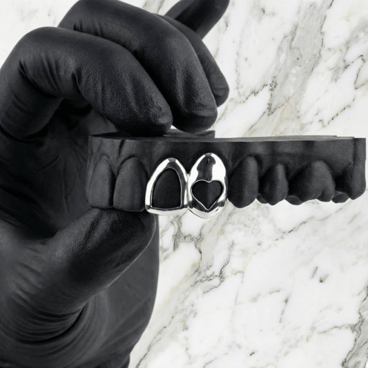 ETERNA (GOLD HEART GRILLZ) - White - HC Grillz