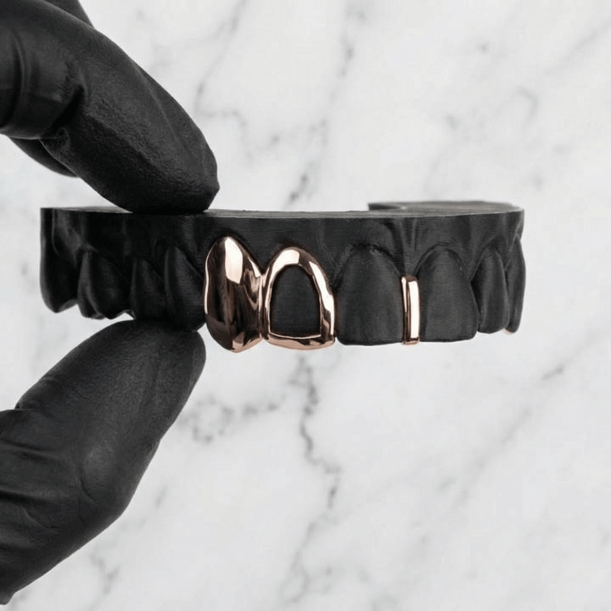 FLUX (GOLD PLATED GAP GRILLZ) - Rose - HC Grillz