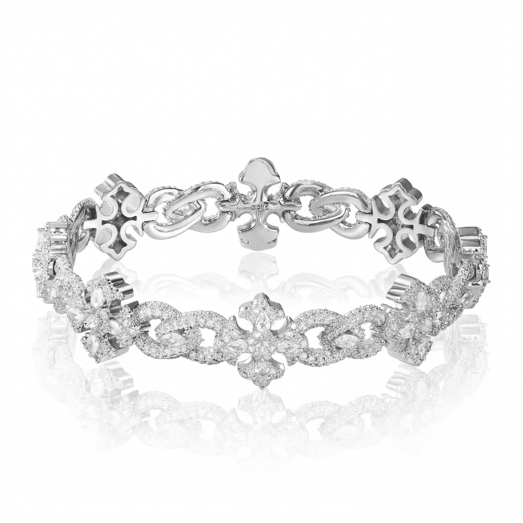 GHOST - 09 (MADE TO ORDER) - Standard CZ + Gold Plated Brass - HC Grillz