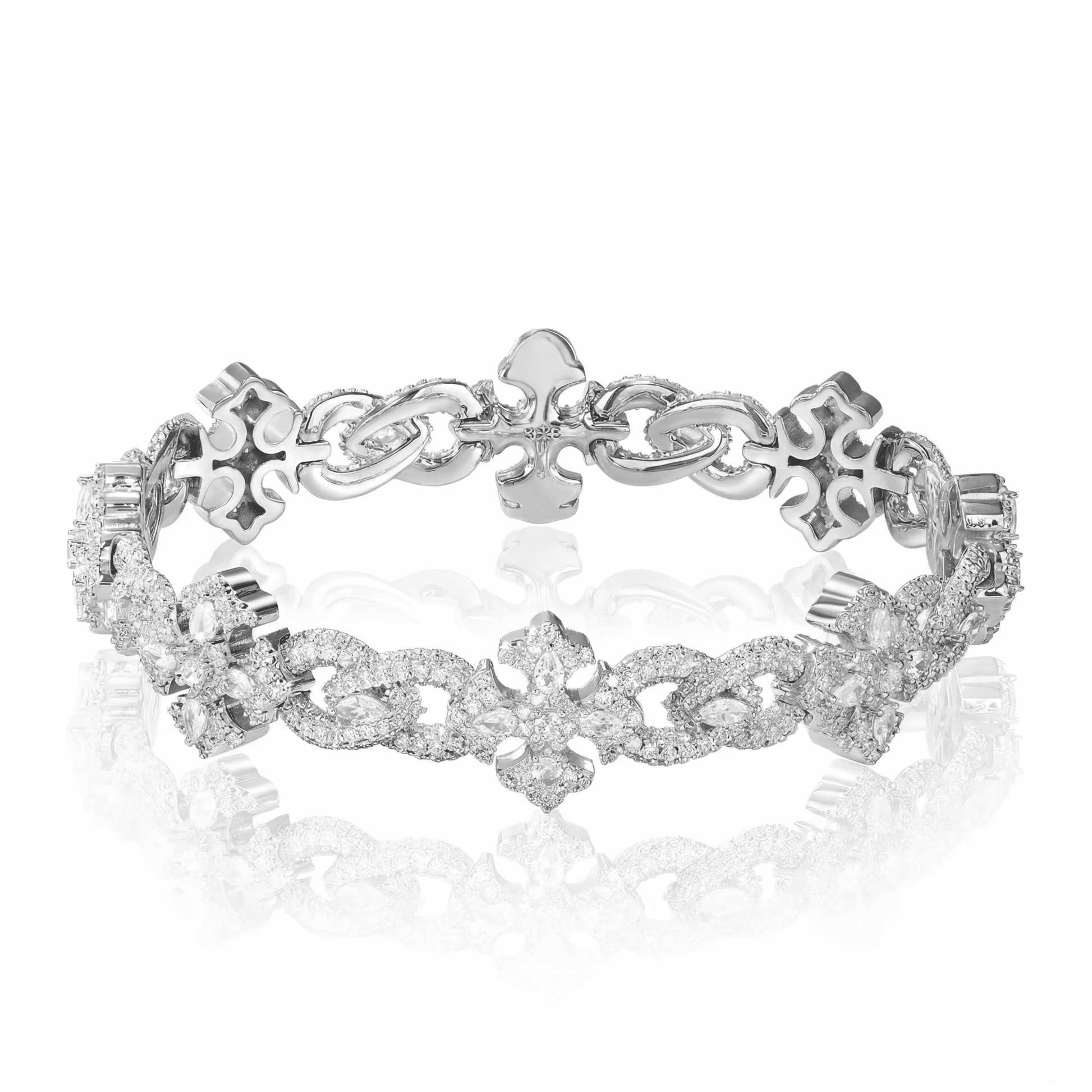 GHOST - 09 (MADE TO ORDER) - Standard CZ + Gold Plated Brass - HC Grillz
