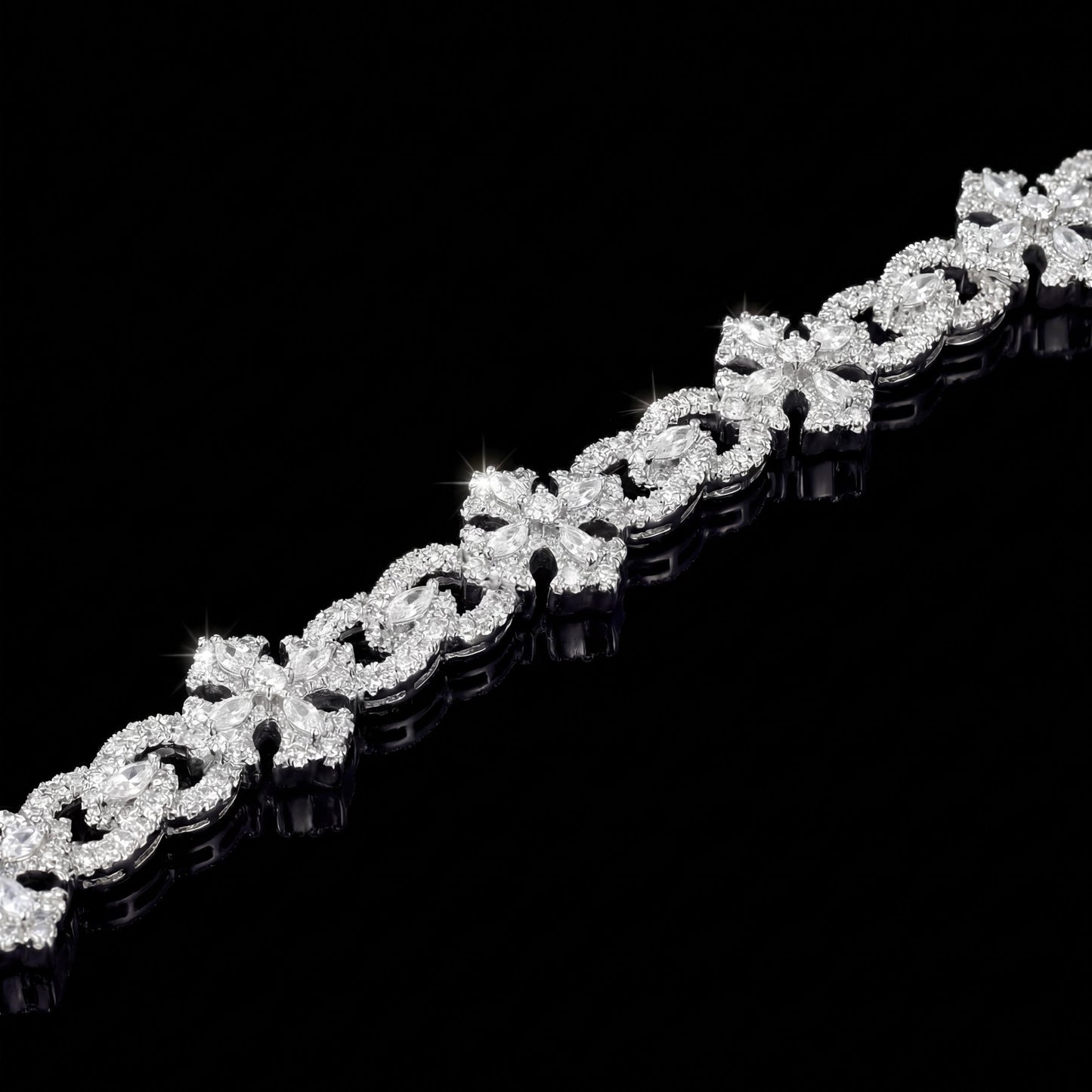 GHOST - 09 (MADE TO ORDER) - Standard CZ + Gold Plated Brass - HC Grillz