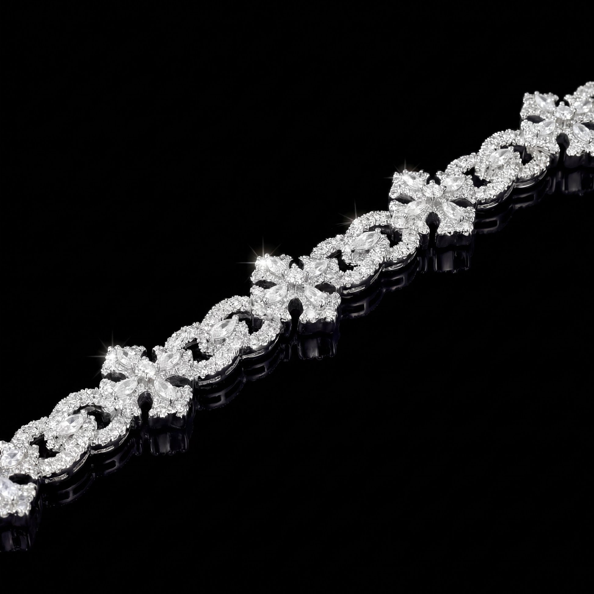 GHOST - 09 (MADE TO ORDER) - Standard CZ + Gold Plated Brass - HC Grillz