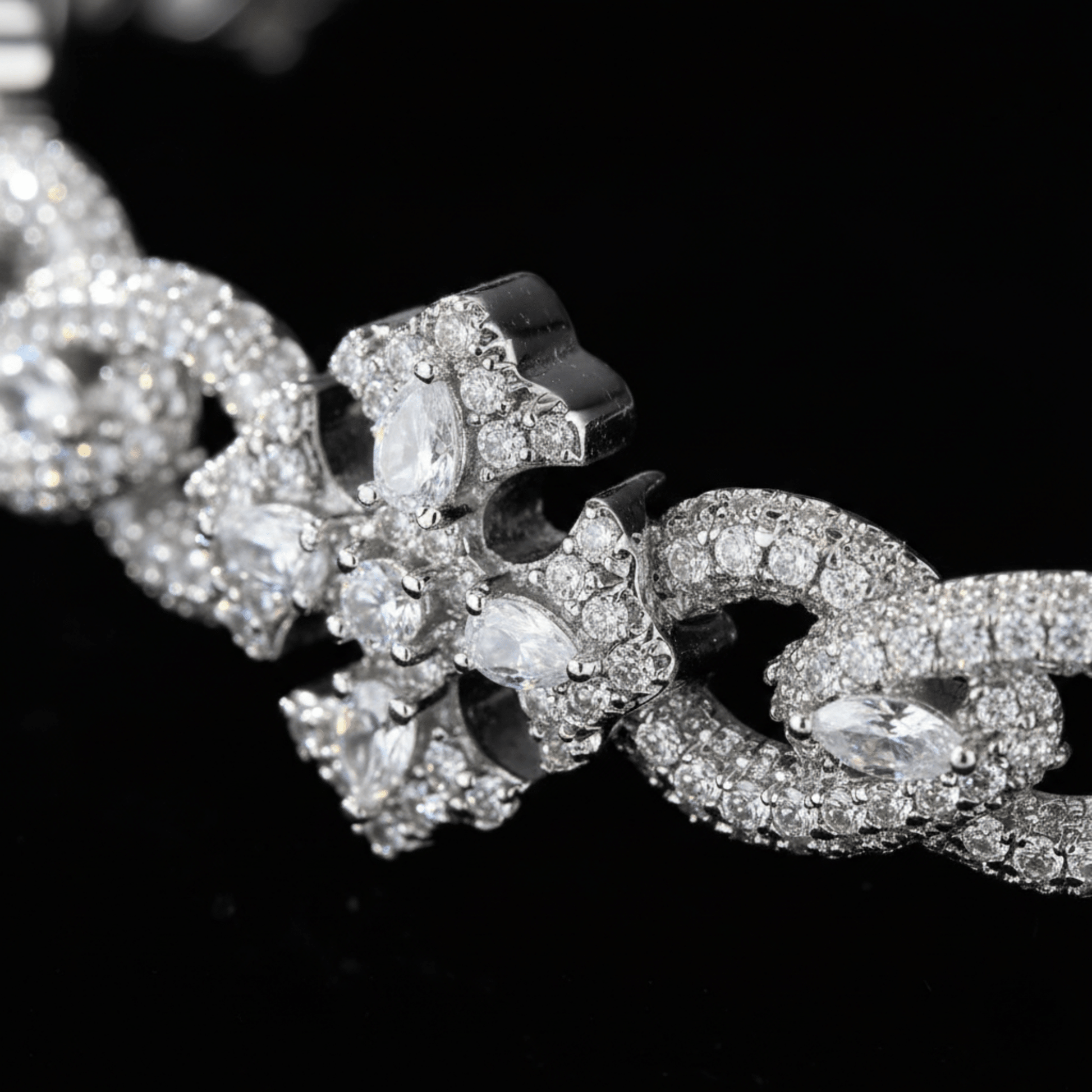 GHOST - 09 (MADE TO ORDER) - Standard CZ + Gold Plated Brass - HC Grillz