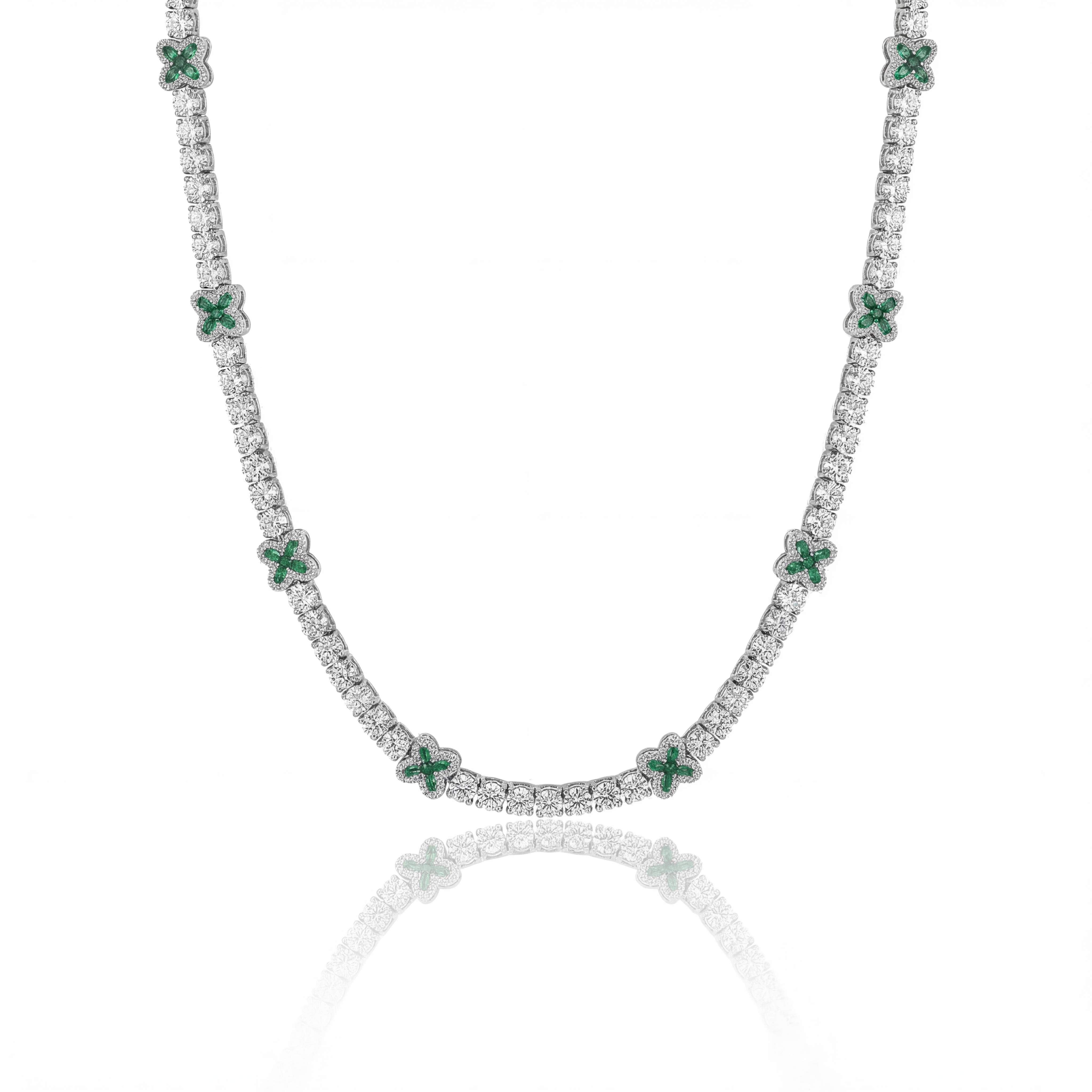 NEXAR (ICED CLOVER NECKLACE)