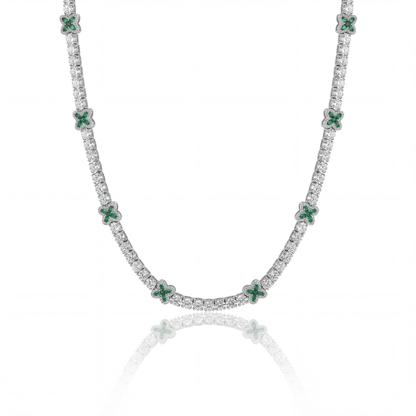 NEXAR (ICED CLOVER NECKLACE)