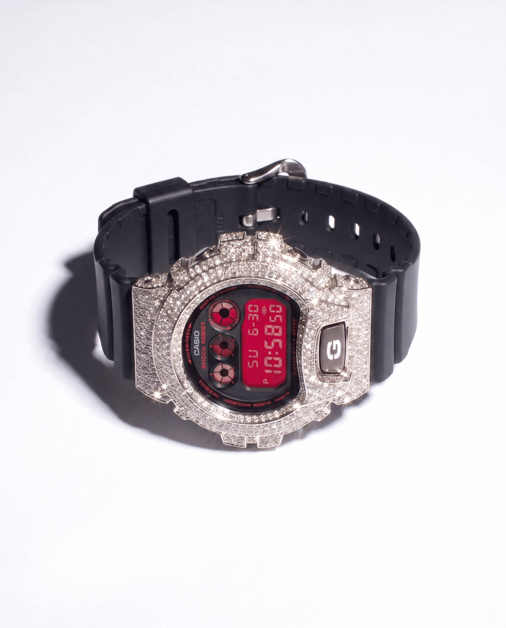 ICED OUT G-SHOCK - 18k White Gold Plated (Available now) - HC Grillz