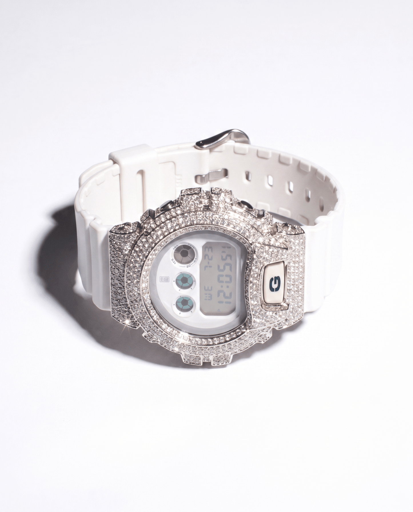 ICED OUT G-SHOCK - 18k White Gold Plated (Available now) - HC Grillz