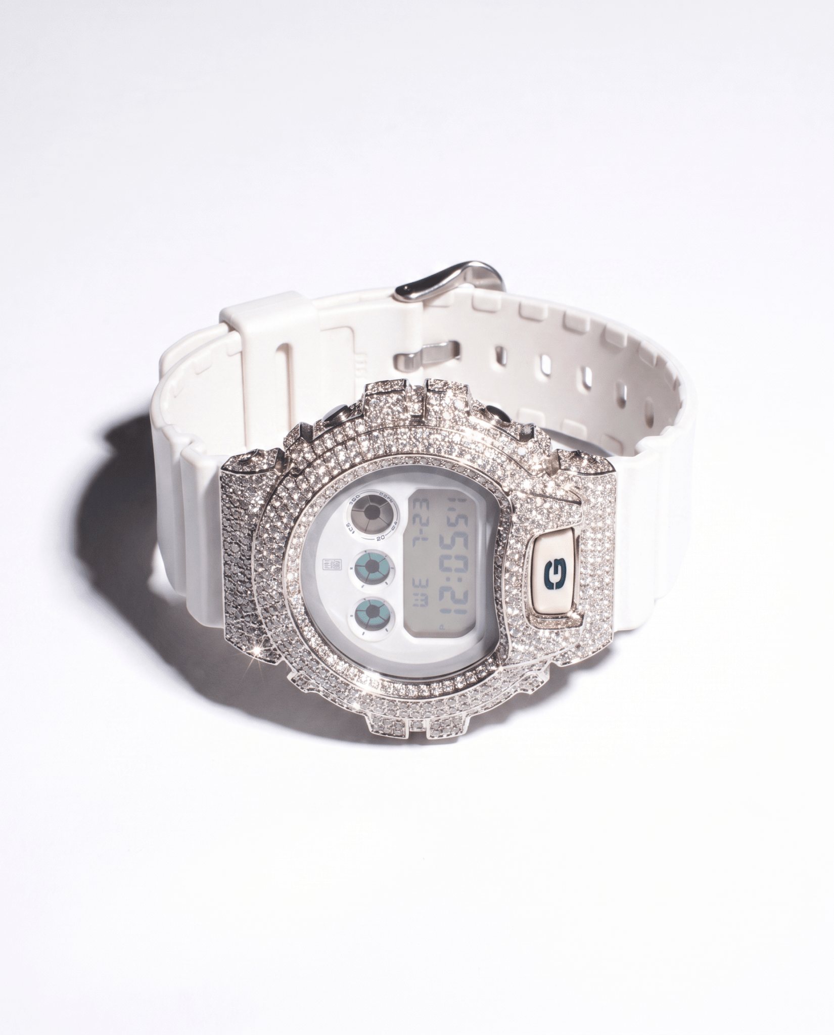 ICED OUT G-SHOCK - 18k White Gold Plated (Available now) - HC Grillz