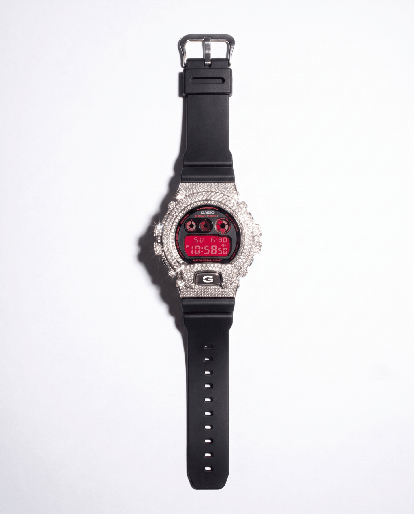 ICED OUT G-SHOCK - 18k White Gold Plated (Available now) - HC Grillz