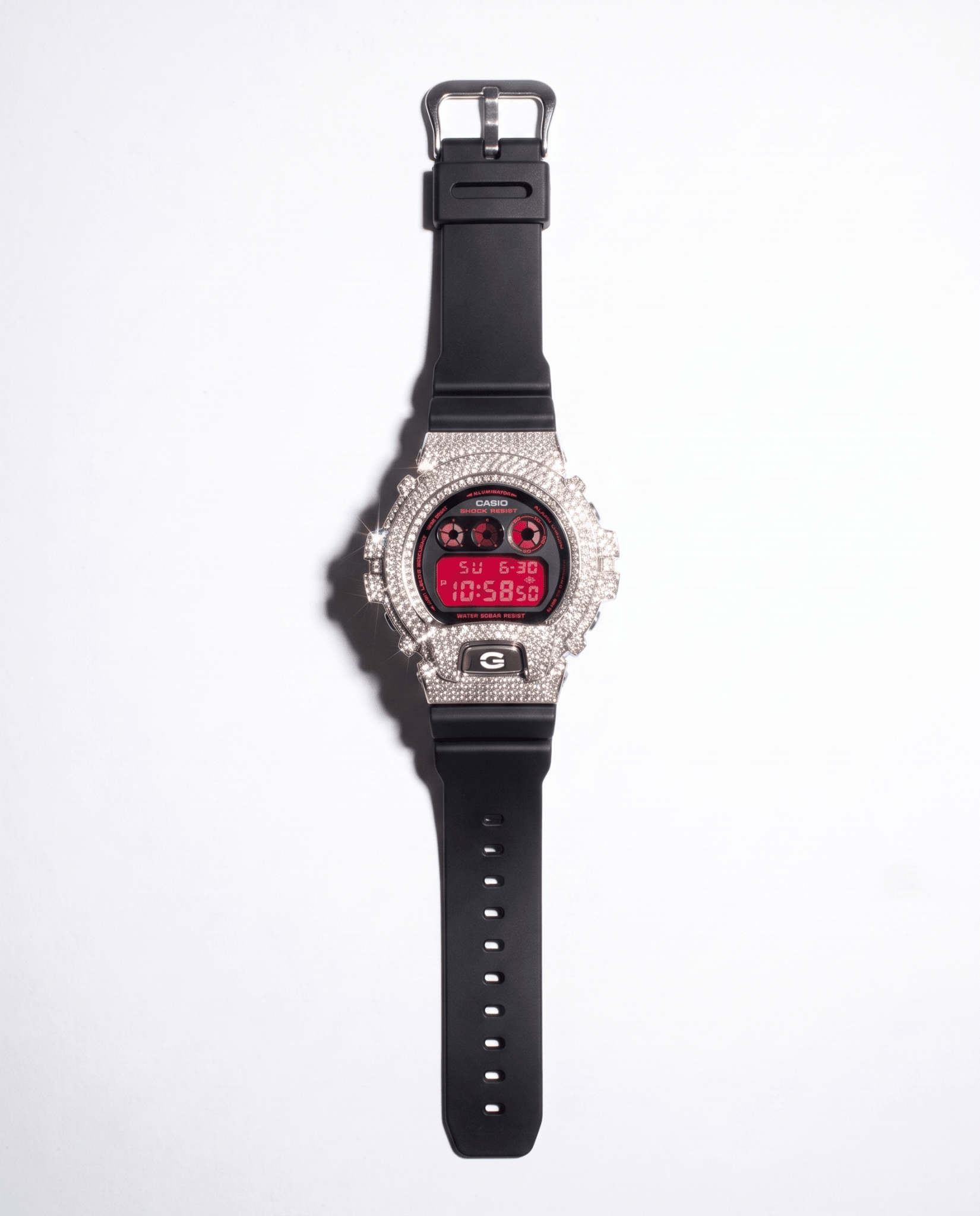 ICED OUT G-SHOCK - 18k White Gold Plated (Available now) - HC Grillz