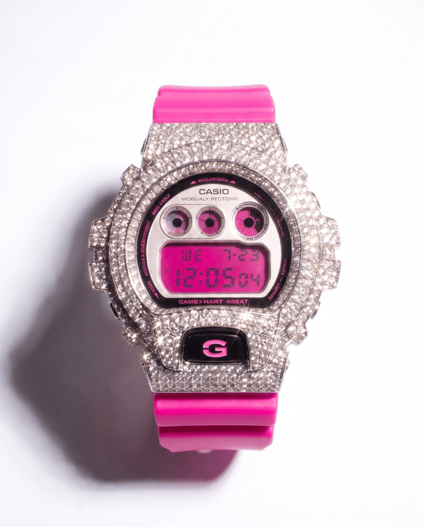 ICED OUT G-SHOCK - 18k White Gold Plated (Available now) - HC Grillz