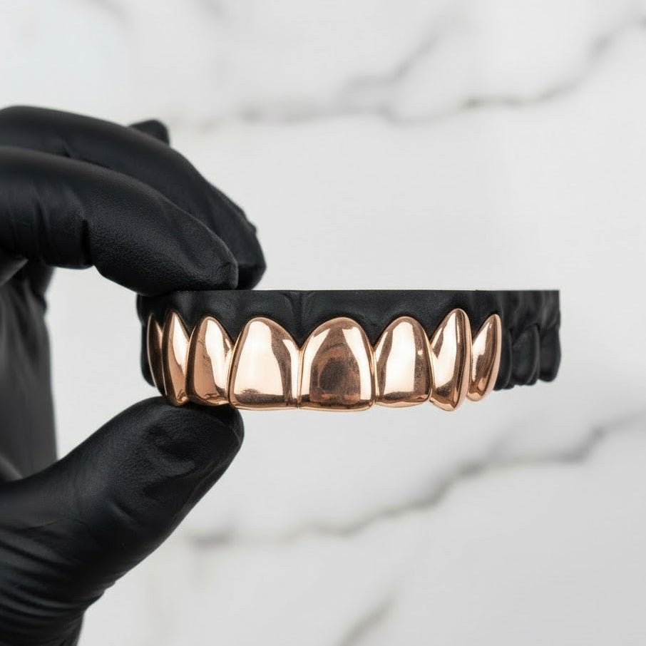 NEXIUM (8 PC GOLD GRILLZ) - 10 karat - HC Grillz