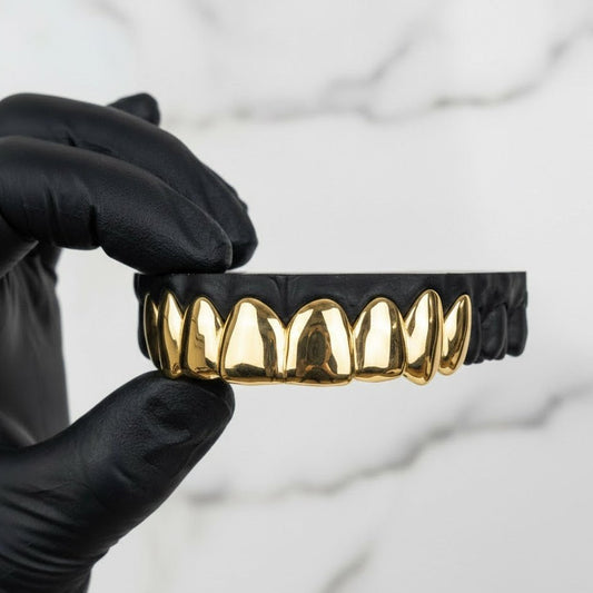 NEXIUM (8 PC GOLD GRILLZ) - 10 karat - HC Grillz