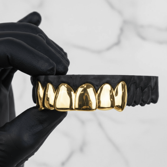 NEXON (6 PC SOLID GOLD GRILLZ) - 10K - HC Grillz