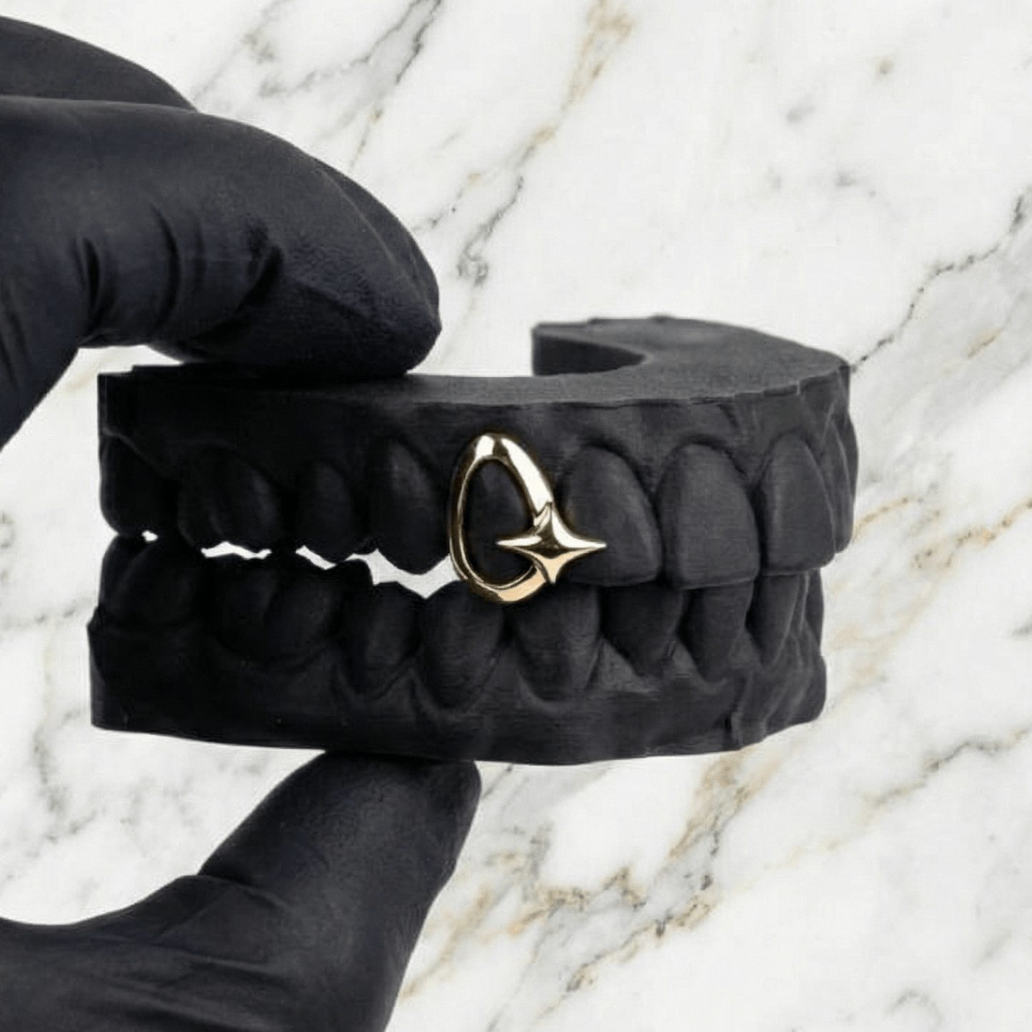 STELLAR (GOLD PLATED STAR GRILLZ) - Yellow - HC Grillz