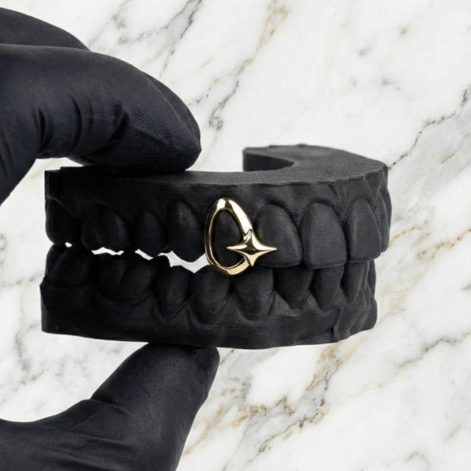 STELLAR (GOLD PLATED STAR GRILLZ) - Yellow - HC Grillz