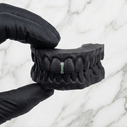 VANTA (GOLD PLATED GAP GRILLZ) - Green - HC Grillz