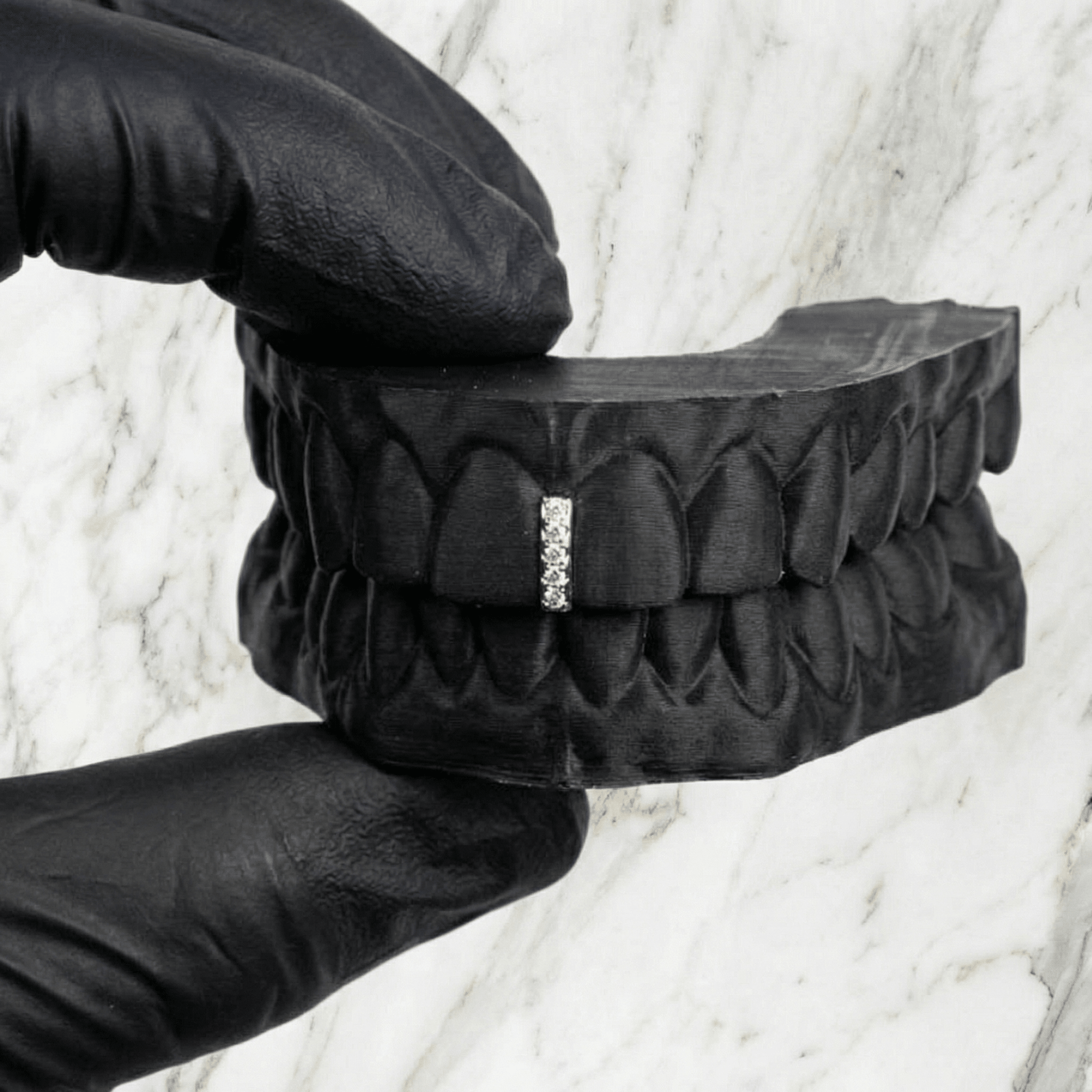 VANTA (GOLD PLATED GAP GRILLZ) - White - HC Grillz