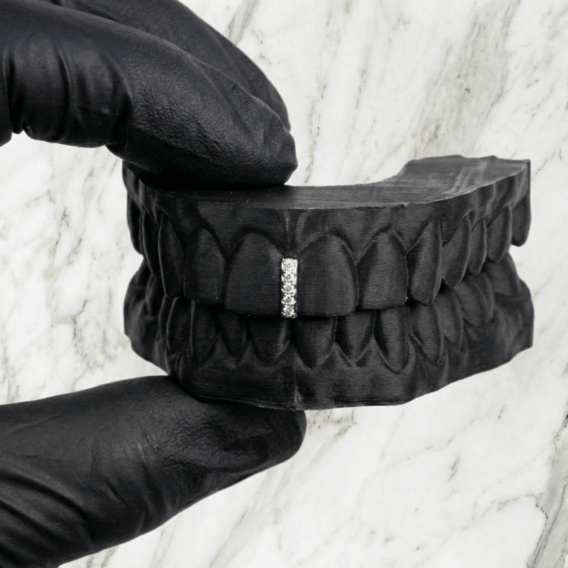 VANTA (GOLD PLATED GAP GRILLZ) - White - HC Grillz