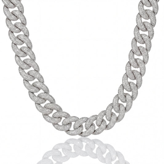 VYRALIS (ICED CUBAN NECKLACE) - 925 Silver w Moissanites - HC Grillz