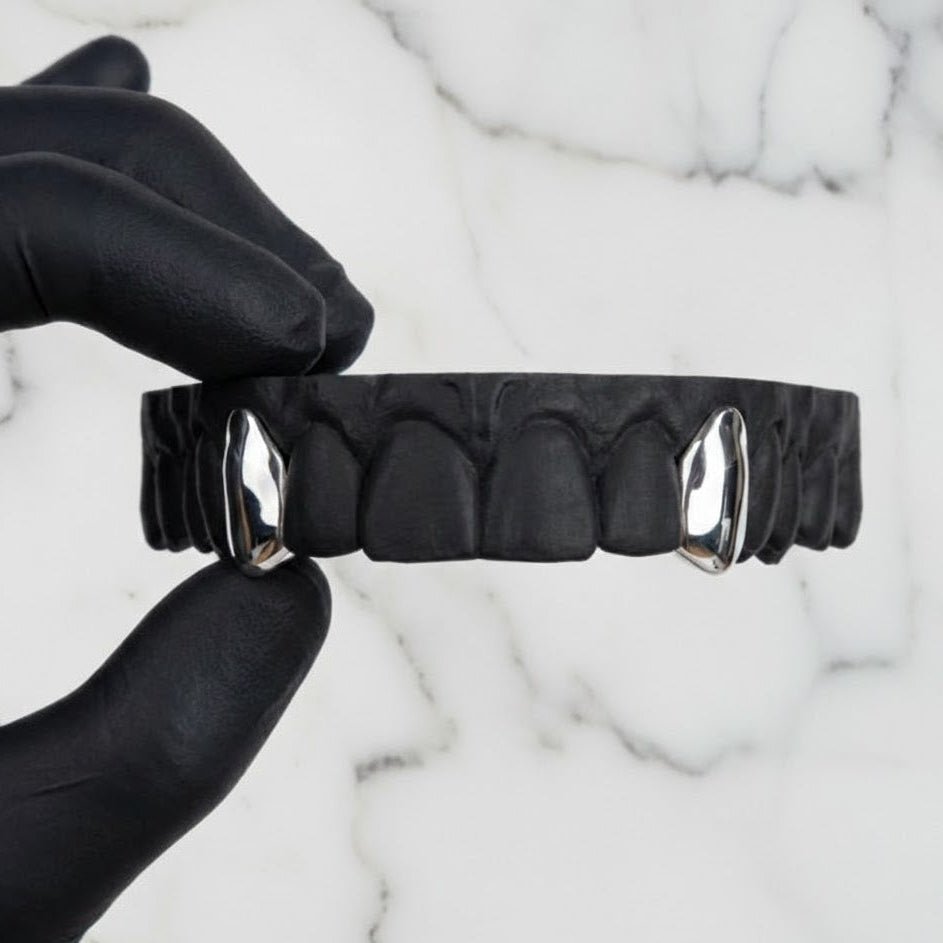 ZOLARA (GOLD PLATED GRILLZ) - White - HC Grillz